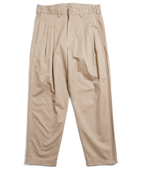 is-ness（イズネス）の「WIDE CHINO PANTS（チノパンツ・メンズ・ブラック/カーキ/ベージュ・M/L）」の3枚目の写真