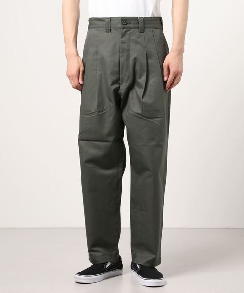 is-ness（イズネス）の「WIDE CHINO PANTS（チノパンツ・メンズ・ブラック/カーキ/ベージュ・M/L）」の4枚目の写真