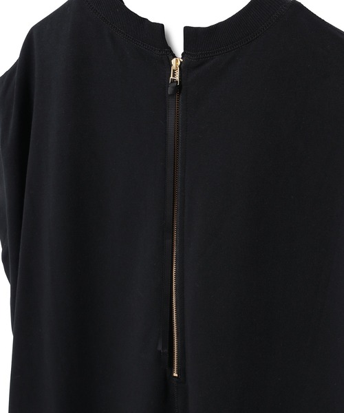 ADAM ET ROPE'(アダムエロペ)の「タフタドッキングカットワンピース(ワンピース・レディース・ブラック/グレー・FREE)」の9枚目の写真