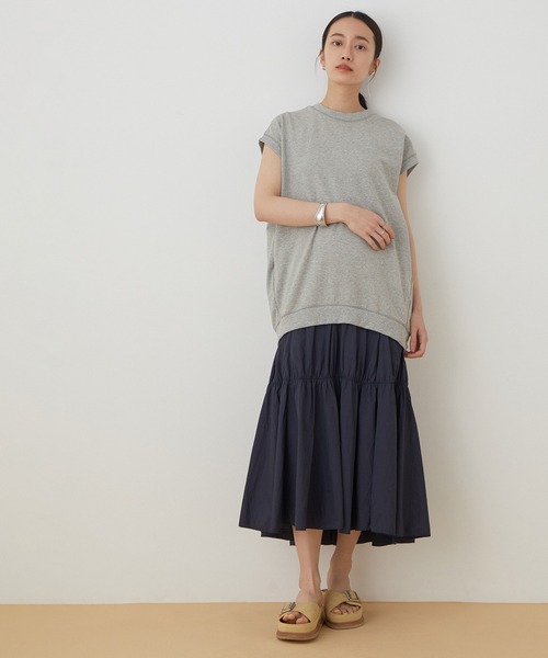 ADAM ET ROPE'(アダムエロペ)の「タフタドッキングカットワンピース(ワンピース・レディース・ブラック/グレー・FREE)」の21枚目の写真