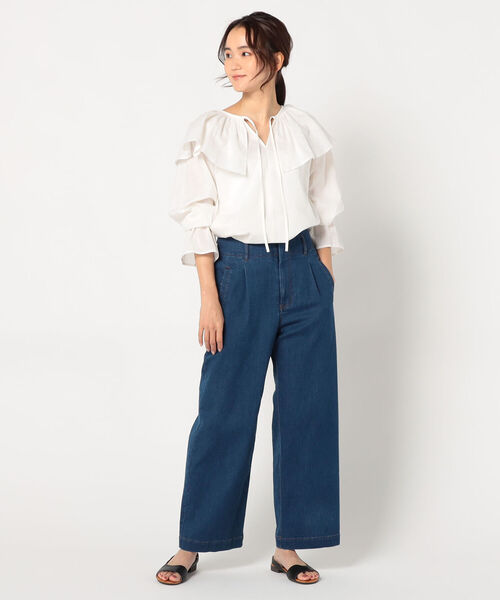 fredy emue（フレディエミュ）の「ケープフリル衿ブラウス（シャツ/ブラウス・レディース・ブラック/レッド/オフホワイト・38）」の22枚目の写真