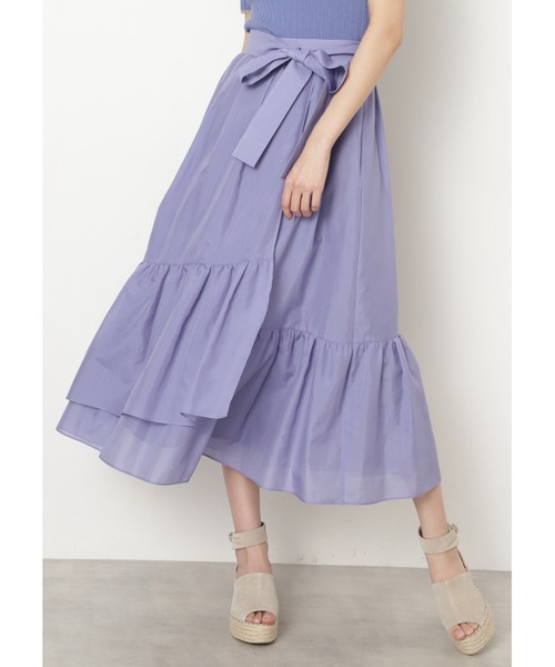 JILL STUART(ジルスチュアート)の「◆ステラロングスカート(スカート・レディース・イエロー/ピンク/パープル・2/0)」の2枚目の写真