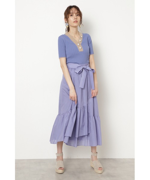 JILL STUART(ジルスチュアート)の「◆ステラロングスカート(スカート・レディース・イエロー/ピンク/パープル・2/0)」の5枚目の写真