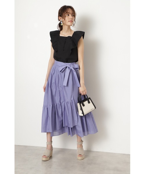 JILL STUART(ジルスチュアート)の「◆ステラロングスカート(スカート・レディース・イエロー/ピンク/パープル・2/0)」の6枚目の写真