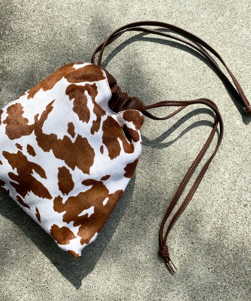 DouDou(ドゥドゥ)の「スクエアドロストショルダー(ショルダーバッグ・レディース・ブラウン/ピンク・FREE)」の8枚目の写真