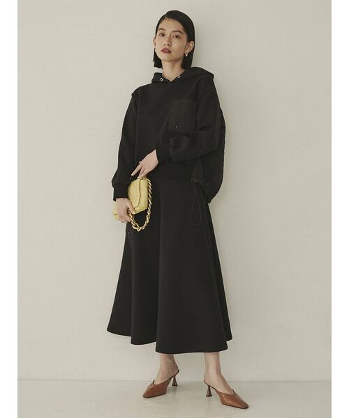 COTORICA（コトリカ）の「キルティング切替パーカー【セットアップ対応】（パーカー・レディース・ブラック/オフホワイト/カーキ/ベージュ/ネイビー・SMALL/MEDIUM）」の18枚目の写真