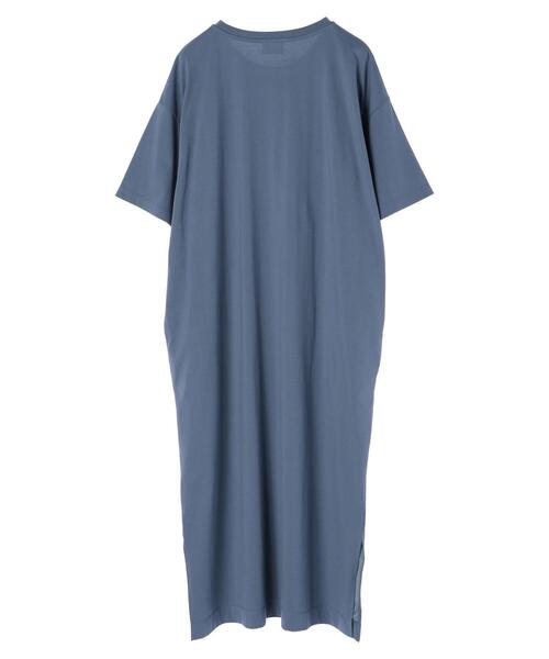 Editt by YECCA VECCA(エディットバイイェッカヴェッカ)の「・AERO ICE? 5分袖カットワンピース*(ワンピース・レディース・ネイビー/ブラウン/ブルー・FREE)」の21枚目の写真