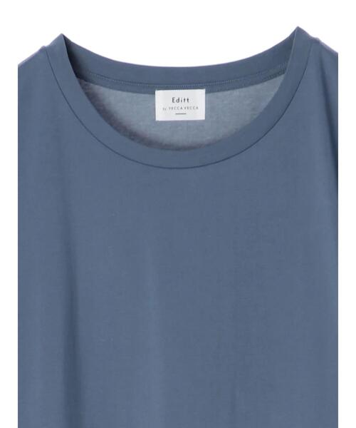 Editt by YECCA VECCA(エディットバイイェッカヴェッカ)の「・AERO ICE? 5分袖カットワンピース*(ワンピース・レディース・ネイビー/ブラウン/ブルー・FREE)」の22枚目の写真