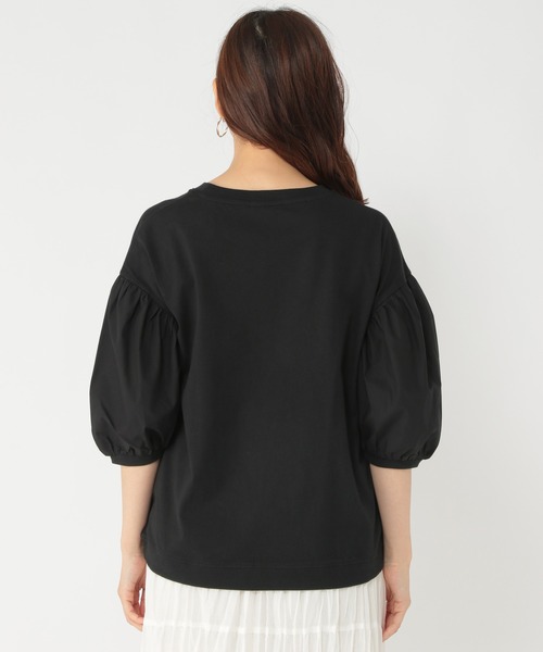 studio CLIP（スタディオクリップ）の「袖布帛プルオーバー（Tシャツ/カットソー・レディース・ベージュ/ブラック/ホワイト・MEDIUM/LARGE）」の9枚目の写真