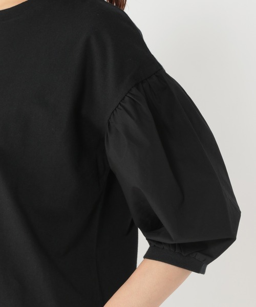 studio CLIP（スタディオクリップ）の「袖布帛プルオーバー（Tシャツ/カットソー・レディース・ベージュ/ブラック/ホワイト・MEDIUM/LARGE）」の11枚目の写真