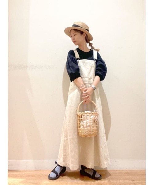 studio CLIP（スタディオクリップ）の「袖布帛プルオーバー（Tシャツ/カットソー・レディース・ベージュ/ブラック/ホワイト・MEDIUM/LARGE）」の22枚目の写真