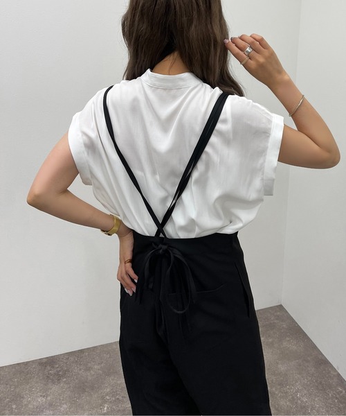 apres jour mignon（アプレジュールミニョン）の「ハイウエストキャミサロペ 【ZOZOTOWN限定アイテム】（サロペット/オーバーオール・レディース・ブラック/ブルー系その他・SMALL/X-LARGE/MEDIUM）」の14枚目の写真