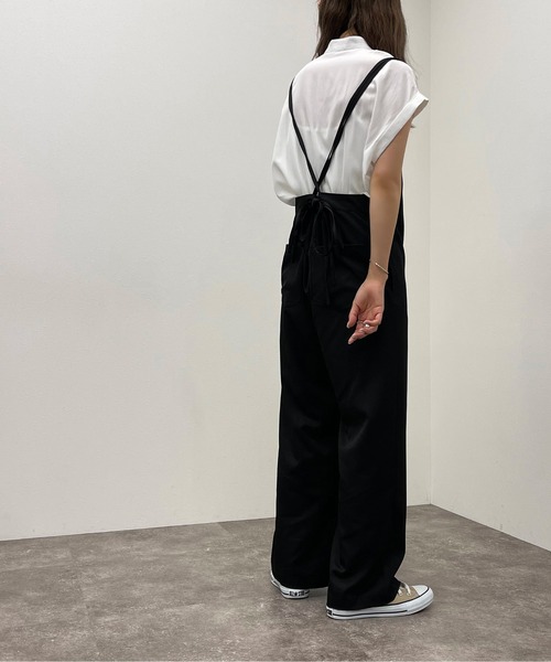 apres jour mignon（アプレジュールミニョン）の「ハイウエストキャミサロペ 【ZOZOTOWN限定アイテム】（サロペット/オーバーオール・レディース・ブラック/ブルー系その他・SMALL/X-LARGE/MEDIUM）」の18枚目の写真