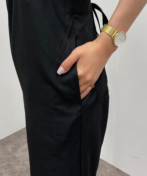 apres jour mignon（アプレジュールミニョン）の「ハイウエストキャミサロペ 【ZOZOTOWN限定アイテム】（サロペット/オーバーオール・レディース・ブラック/ブルー系その他・SMALL/X-LARGE/MEDIUM）」の21枚目の写真