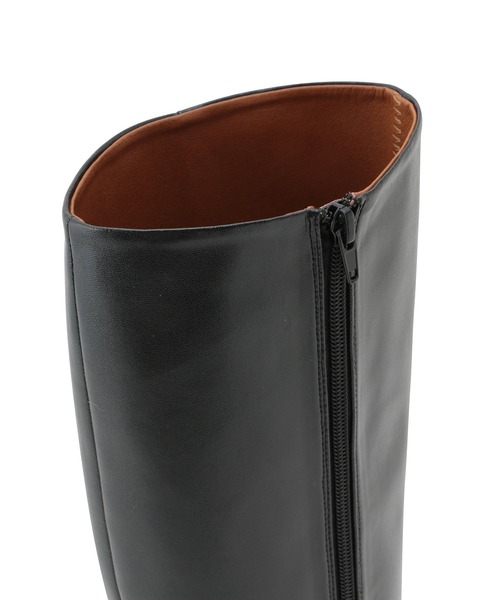 MADEMOISELLE ROPE'（マドモアゼル ロペ）の「センターシームロングブーツ（ブーツ・レディース・ブラック・36.5/37.5/35.5）」の10枚目の写真