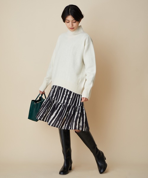 MADEMOISELLE ROPE'（マドモアゼル ロペ）の「センターシームロングブーツ（ブーツ・レディース・ブラック・36.5/37.5/35.5）」の3枚目の写真