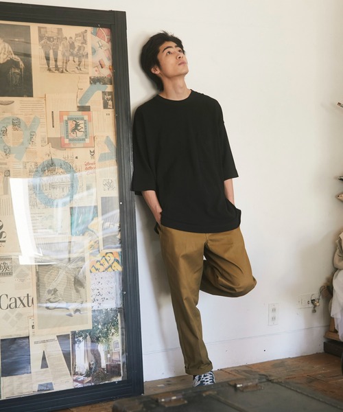 CRAFT STANDARD BOUTIQUE（クラフトスタンダードブティック）の「綿ツイル厚手ストレートパンツ　＊◇（スラックス・メンズ・ベージュ/ネイビー/カーキ・LL/M/L）」の12枚目の写真