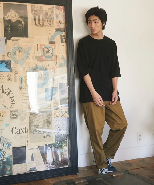 CRAFT STANDARD BOUTIQUE（クラフトスタンダードブティック）の「綿ツイル厚手ストレートパンツ　＊◇（スラックス・メンズ・ベージュ/ネイビー/カーキ・LL/M/L）」の14枚目の写真