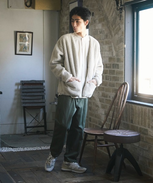 CRAFT STANDARD BOUTIQUE（クラフトスタンダードブティック）の「綿ツイル厚手ストレートパンツ　＊◇（スラックス・メンズ・ベージュ/ネイビー/カーキ・LL/M/L）」の19枚目の写真