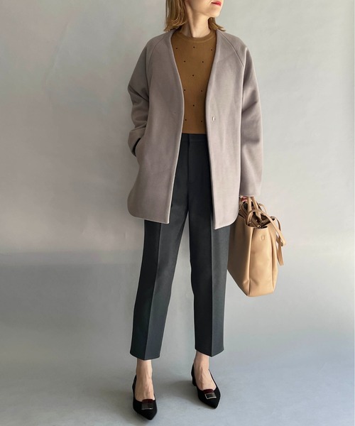 PICCIN（ピッチン）の「バックキルティング切替コート（その他アウター・レディース・アイボリー/モカ・M/L）」の14枚目の写真