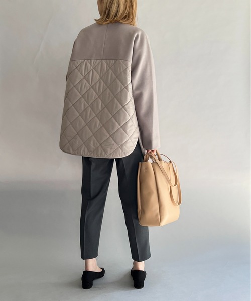 PICCIN（ピッチン）の「バックキルティング切替コート（その他アウター・レディース・アイボリー/モカ・M/L）」の16枚目の写真