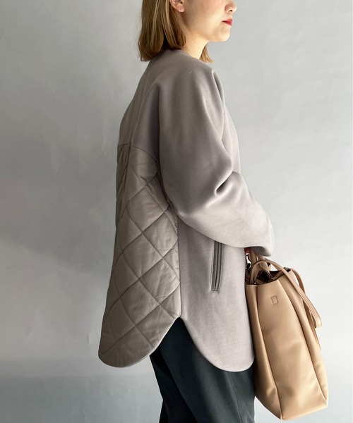 PICCIN（ピッチン）の「バックキルティング切替コート（その他アウター・レディース・アイボリー/モカ・M/L）」の11枚目の写真