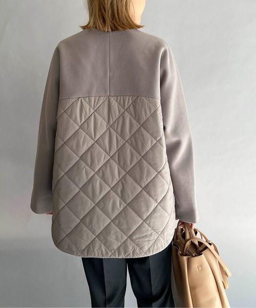 PICCIN（ピッチン）の「バックキルティング切替コート（その他アウター・レディース・アイボリー/モカ・M/L）」の12枚目の写真