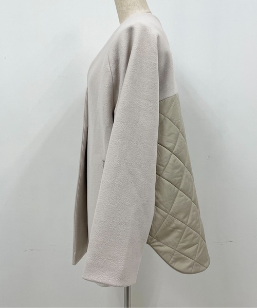 PICCIN（ピッチン）の「バックキルティング切替コート（その他アウター・レディース・アイボリー/モカ・M/L）」の21枚目の写真