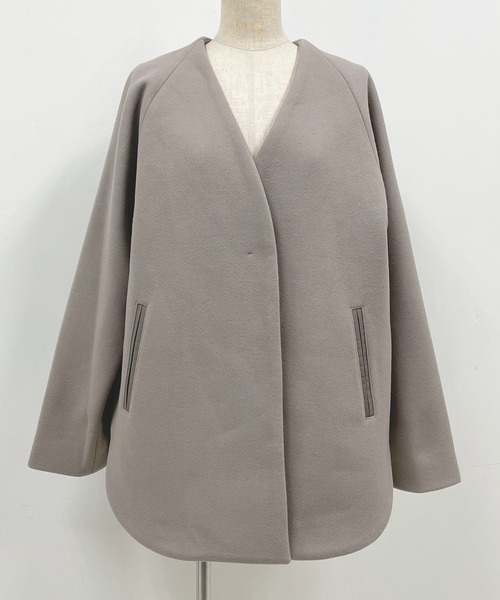 PICCIN（ピッチン）の「バックキルティング切替コート（その他アウター・レディース・アイボリー/モカ・M/L）」の19枚目の写真