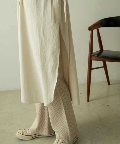 ANGIE（アンジー）の「レイヤードシャツワンピース（シャツワンピース・レディース・ベージュ/アイボリー/スミクロ・FREE）」の16枚目の写真