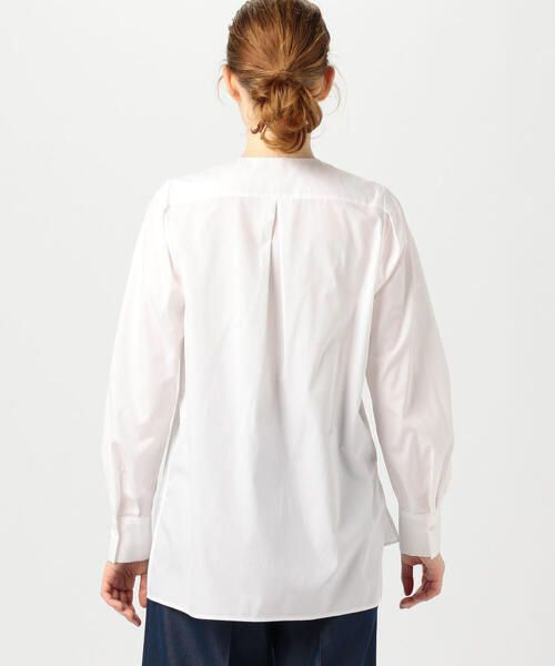 Ballsey - Ballsey ハイカウントコットン フロントタックブラウス BALLSEY（ボールジィ）の「ハイカウントコットン フロントタック