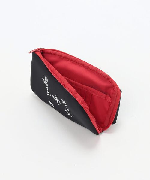 To b. by agnes b.（トゥービーバイアニエスベー）の「ロゴ マルチポシェット（エコバッグ/サブバッグ・レディース・ブラック・UNI）」の4枚目の写真