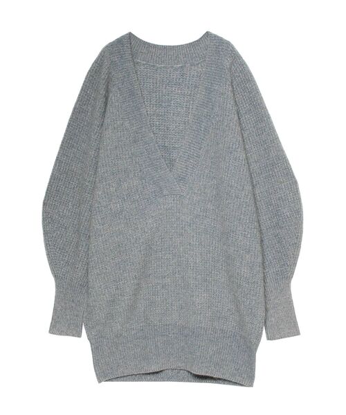 LAGUNAMOON(ラグナムーン)の「オーバーVネックニットプルオーバー(ニット/セーター・レディース・ブルー/アイボリー/ボルドー・FREE)」の15枚目の写真