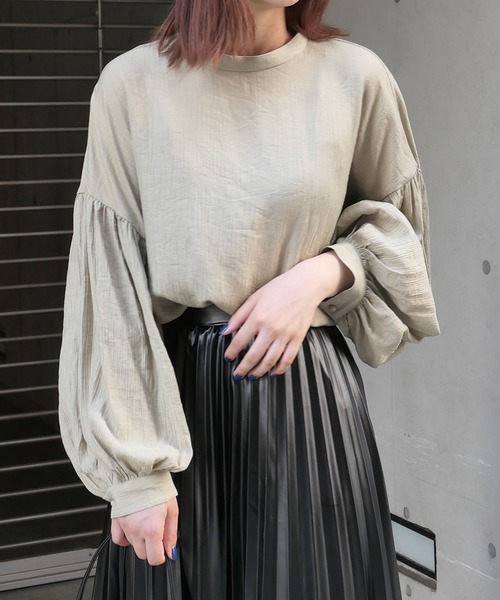 CORNERS（コーナーズ）の「綿タッチ楊柳バックオープンブラウス（シャツ/ブラウス・レディース・ホワイト/ブラック/ピンク/グリーン系その他・M）」の10枚目の写真