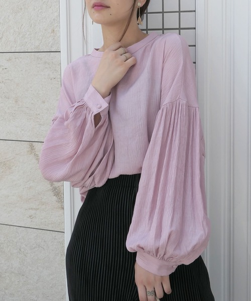 CORNERS（コーナーズ）の「綿タッチ楊柳バックオープンブラウス（シャツ/ブラウス・レディース・ホワイト/ブラック/ピンク/グリーン系その他・M）」の11枚目の写真