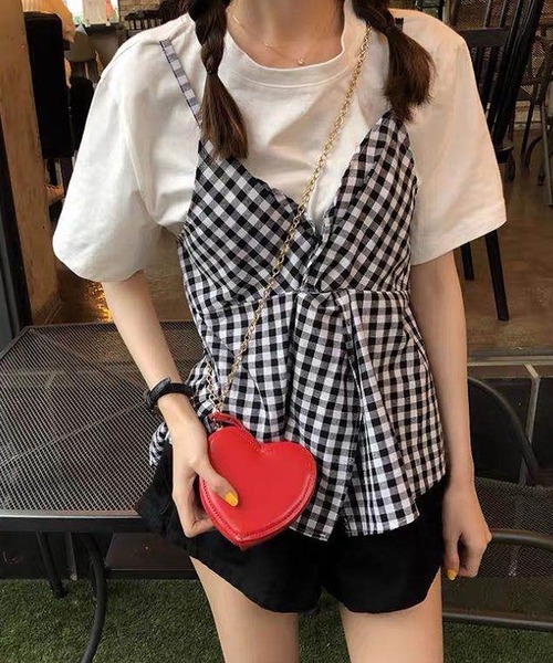 セール ギンガムチェックレイヤードｔシャツ Tシャツ カットソー Bifrost ビフレスト のファッション通販 Zozotown