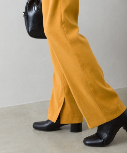 SpRay(スプレイ)の「起毛ツイルスラックス(スラックス・レディース・ブラック/ベージュ/オリーブ/マスタード/モカ/ピンク系その他/ダークオレンジ・FREE)」の17枚目の写真