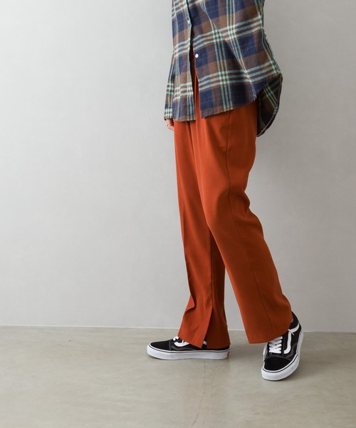 SpRay(スプレイ)の「起毛ツイルスラックス(スラックス・レディース・ブラック/ベージュ/オリーブ/マスタード/モカ/ピンク系その他/ダークオレンジ・FREE)」の13枚目の写真