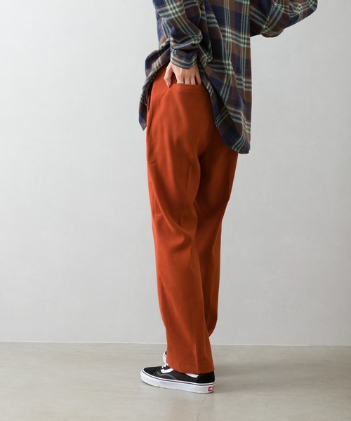 SpRay(スプレイ)の「起毛ツイルスラックス(スラックス・レディース・ブラック/ベージュ/オリーブ/マスタード/モカ/ピンク系その他/ダークオレンジ・FREE)」の11枚目の写真