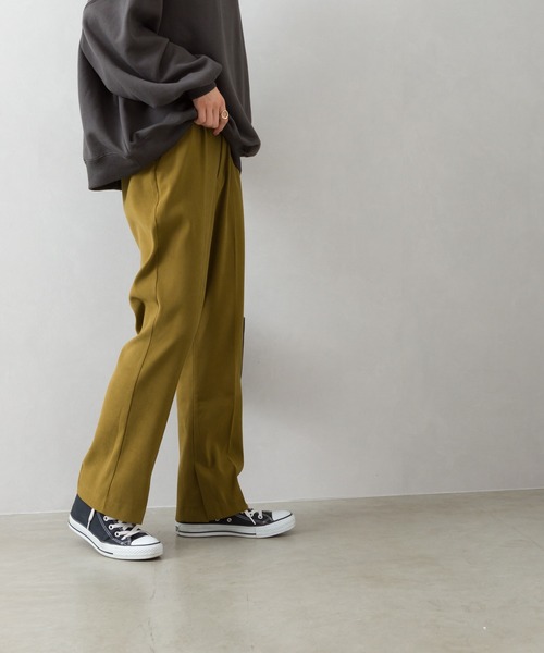 SpRay(スプレイ)の「起毛ツイルスラックス(スラックス・レディース・ブラック/ベージュ/オリーブ/マスタード/モカ/ピンク系その他/ダークオレンジ・FREE)」の8枚目の写真