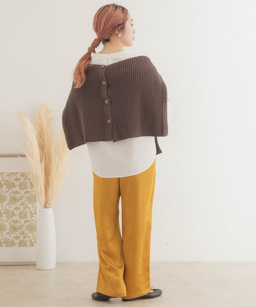 ITEMS URBANRESEARCH(アイテムズ アーバンリサーチ)の「サテンイージーパンツ(その他パンツ・レディース・グレー系その他/ブラック/マスタード/ブラウン・FREE)」の14枚目の写真