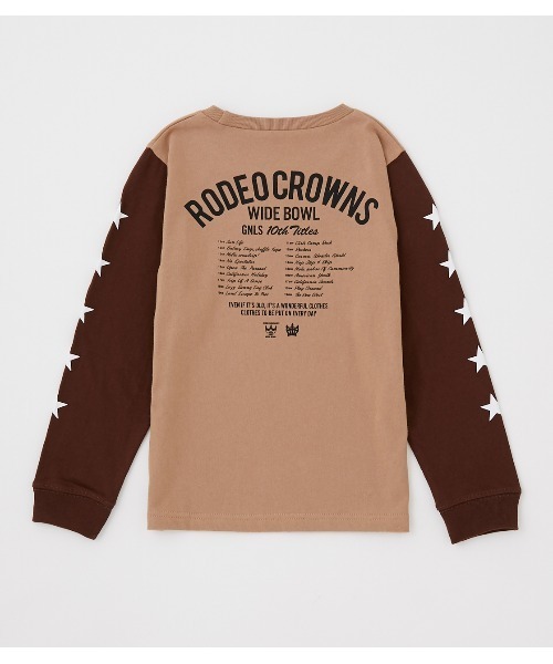 RODEO CROWNS WIDE BOWL（ロデオクラウンズワイドボウル）の「キッズ 10th STARS L/S Tシャツ（Tシャツ/カットソー・キッズ・ベージュ/ホワイト・110/130/140/120）」の16枚目の写真