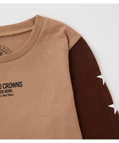 RODEO CROWNS WIDE BOWL（ロデオクラウンズワイドボウル）の「キッズ 10th STARS L/S Tシャツ（Tシャツ/カットソー・キッズ・ベージュ/ホワイト・110/130/140/120）」の4枚目の写真