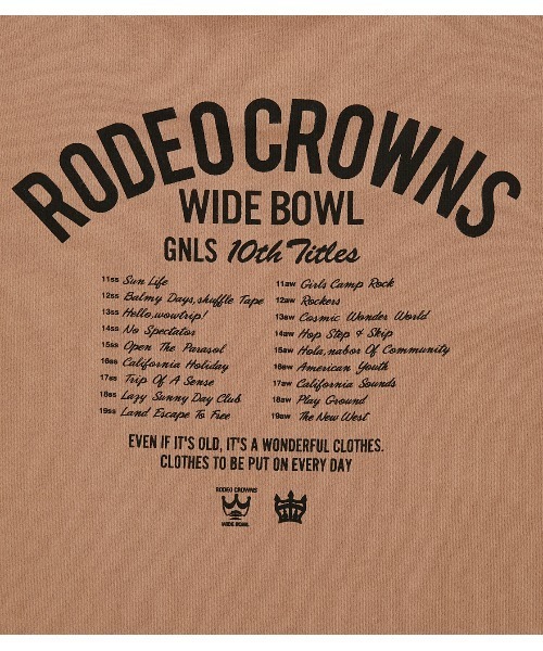 RODEO CROWNS WIDE BOWL（ロデオクラウンズワイドボウル）の「キッズ 10th STARS L/S Tシャツ（Tシャツ/カットソー・キッズ・ベージュ/ホワイト・110/130/140/120）」の10枚目の写真