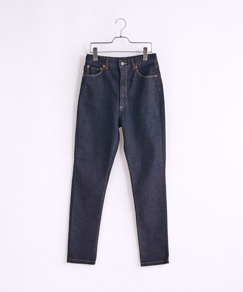 CIAOPANIC（チャオパニック）の「ハイウエストスキニーデニムパンツ（デニムパンツ・レディース・ブラック/ベージュ/インディゴブルー・S/M）」の3枚目の写真