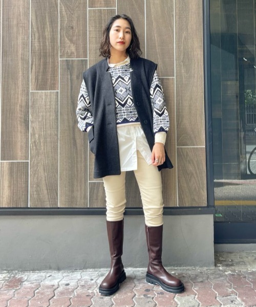 CIAOPANIC（チャオパニック）の「ハイウエストスキニーデニムパンツ（デニムパンツ・レディース・ブラック/ベージュ/インディゴブルー・S/M）」の19枚目の写真