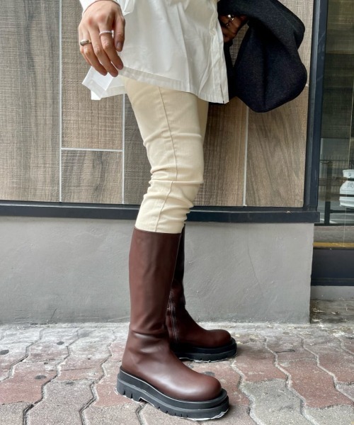 CIAOPANIC（チャオパニック）の「ハイウエストスキニーデニムパンツ（デニムパンツ・レディース・ブラック/ベージュ/インディゴブルー・S/M）」の21枚目の写真