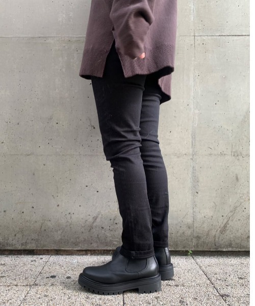 CIAOPANIC（チャオパニック）の「ハイウエストスキニーデニムパンツ（デニムパンツ・レディース・ブラック/ベージュ/インディゴブルー・S/M）」の18枚目の写真