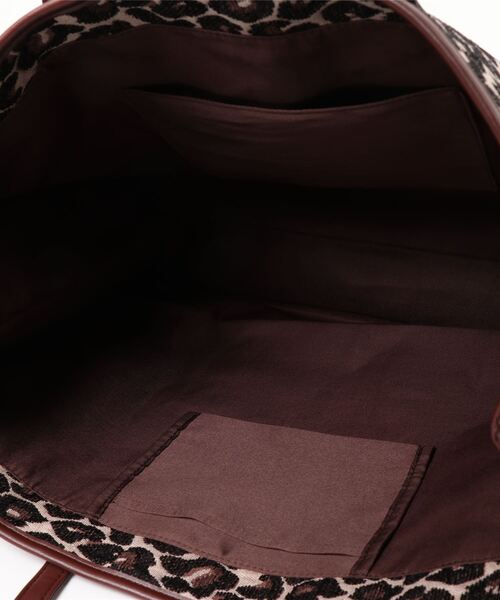 coca(coca)(コカ)の「レオパード柄ビッグトートバッグ(トートバッグ・レディース・レオパード・ONE SIZE)」の4枚目の写真