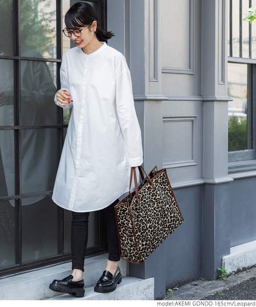 coca(coca)(コカ)の「レオパード柄ビッグトートバッグ(トートバッグ・レディース・レオパード・ONE SIZE)」の9枚目の写真